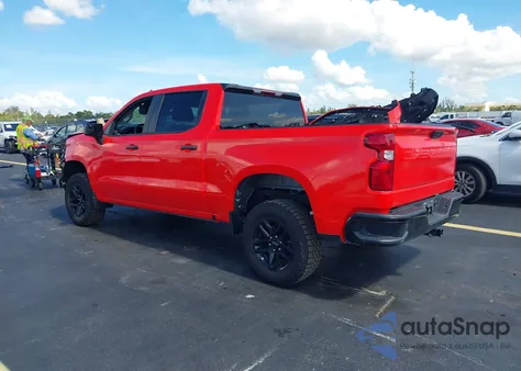 2024 Chevrolet Silverado 1500 4Wd Short Bed Custom Trail Boss из США, поврежденный, VIN 3GCPDCEK1RG168060